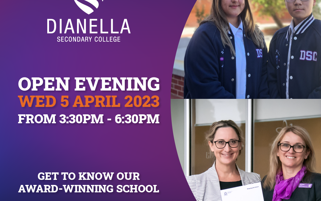 Dianella Secondary College – Open Evening – Wed 5 APR